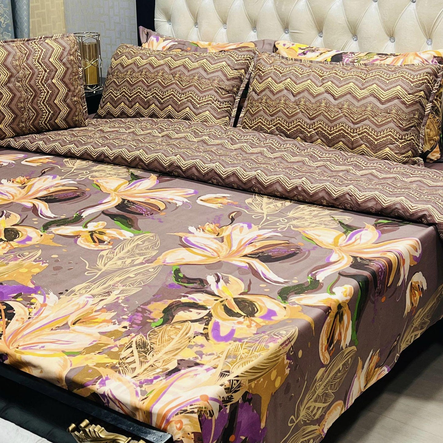7PC Printed Comforter Set